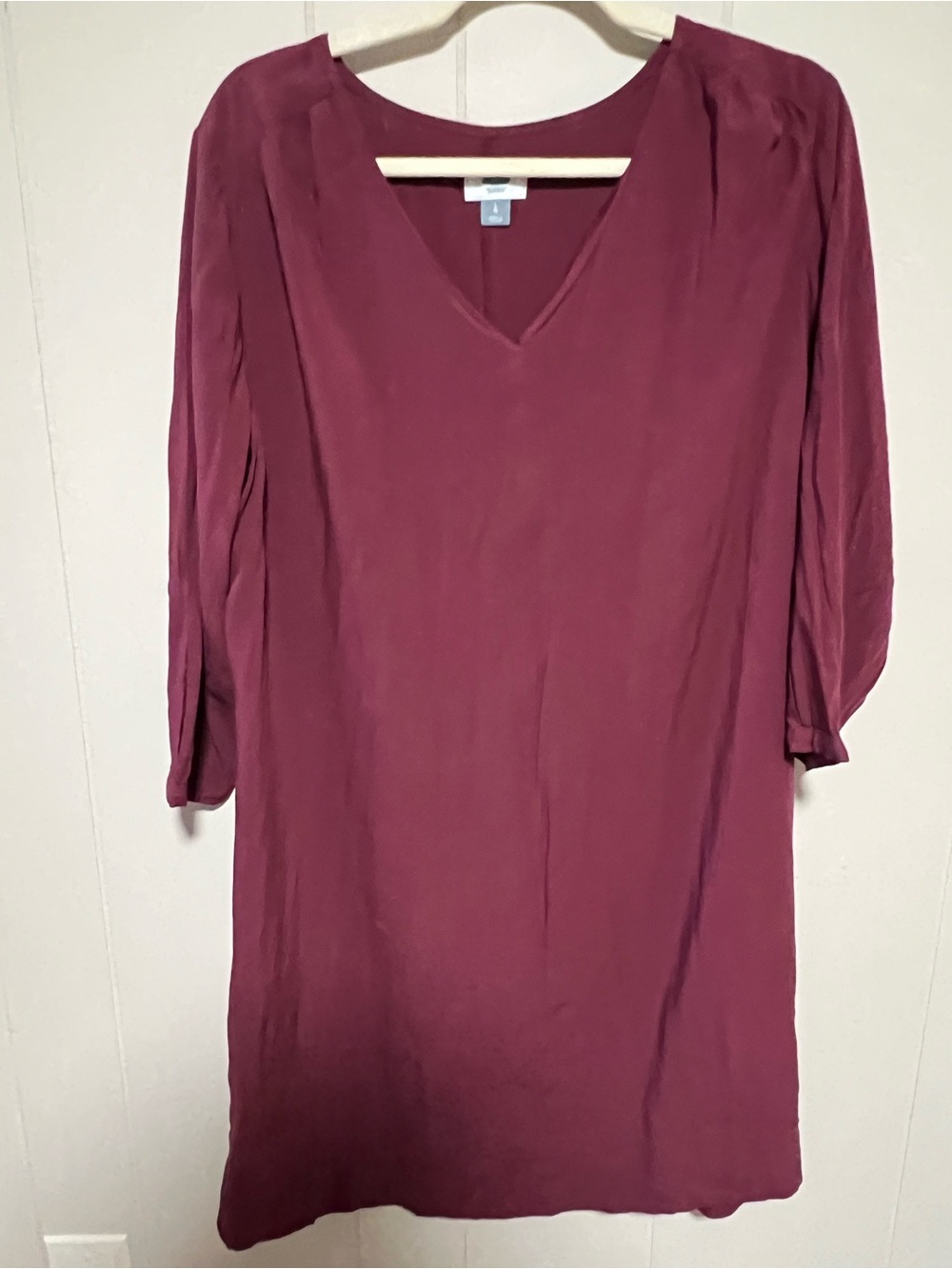 Old Navy Wine V-Neck Tunic Dress